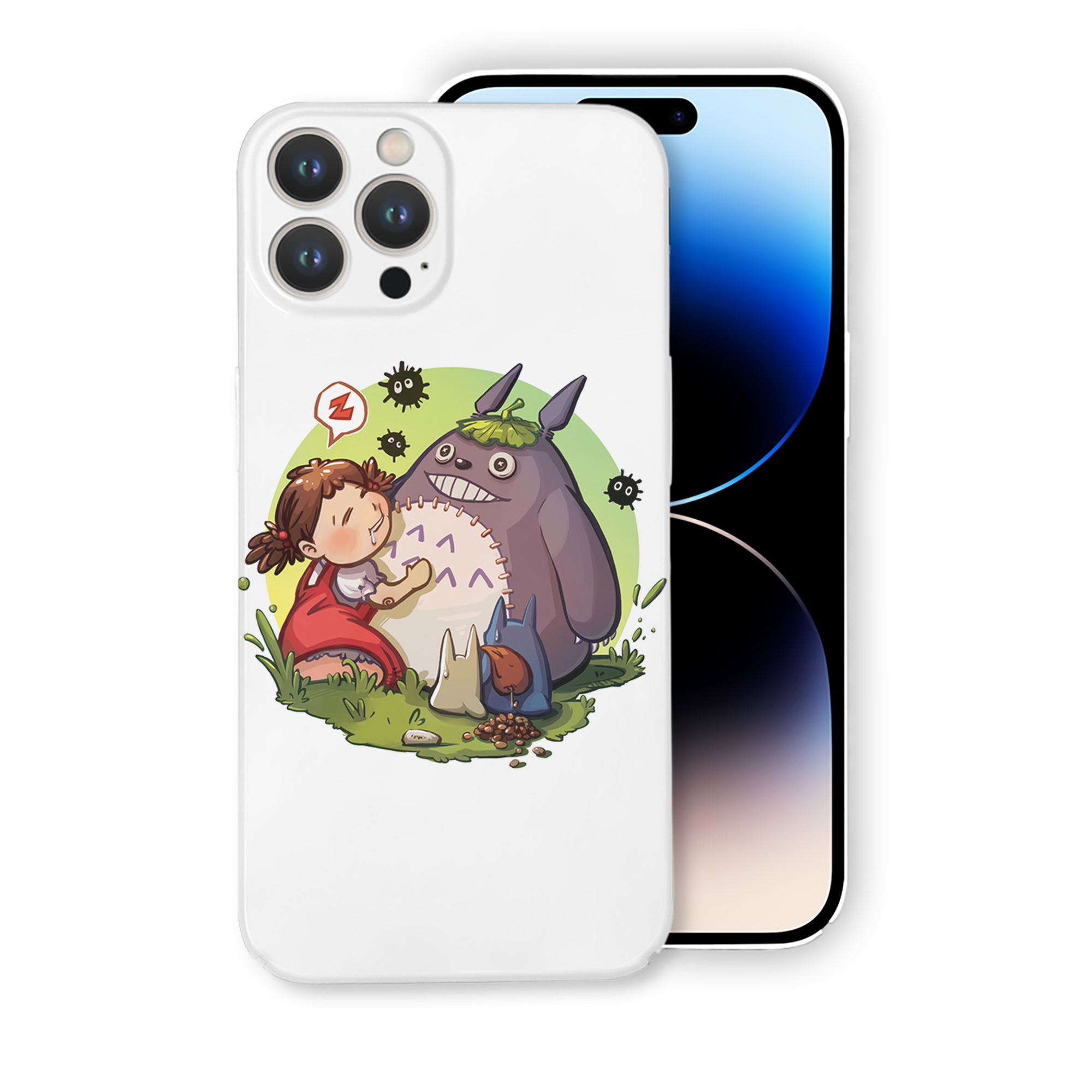 （画像用） となりのトトロ 草壁メイ 草壁サツキ My Neighbor Totoro Satsuki Kusakabe Mei Kusakabe 【iPhone 14シリーズ対応】ハードケース